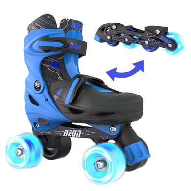 Роликовые коньки Neon Combo Skates синий размер 30-33