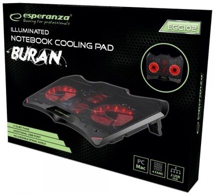 Підставка для ноутбука Esperanza Gaming Notebook Cooling Pad Buran (EGC102)