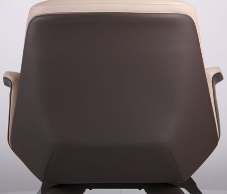 Офісне крісло для відвідувачів AMF Absolute beige/coffee (544597)