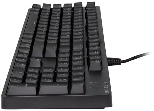 Клавіатура Hator Rockfall Evo Optical ENG/UKR/RUS (HTK-610) Black