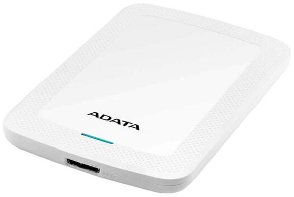 Зовнішній жорсткий диск 1Tb Adata DashDrive HV300, White, 2.5"", USB 3.2 (AHV300-1TU31-CWH)