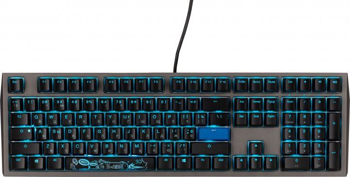 Клавіатура Ducky Shine 7 Cherry Blue Grey-Black (DKSH1808ST-CURALAHT1)
