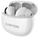 Навушники Canyon TWS-5 Bluetooth White (CNS-TWS5W)