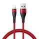 Кабель Mcdodo USB Cable to Lightning Peacock with LED Light 1.2m Red (CA-6351)