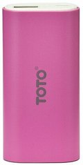 Універсальна мобільна батарея Toto TBG-18 Power Bank 5000 mAh 1USB 1A Li-Ion Pink