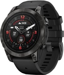 Смарт-часы Garmin Epix Pro (Gen 2) Sapphire 47 mm Carbon Gray DLC Titanium with Black Band (010-02803-11)