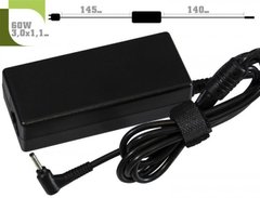 Блок живлення 1StCharger для ноутбука Samsung 19V 60W 3.16A 3.0х1.0мм + каб.жив. (AC1STSA60WC)
