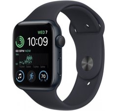 Apple Watch SE 2022 40mm (GPS+LTE) Midnight Aluminum Case with Midnight Sport Band - Size M/L (MNTN3)
