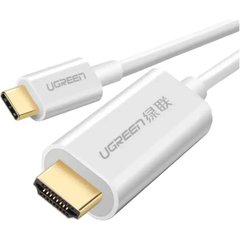 Кабель Ugreen MM121 USB Type-C - HDMI (M/M), 1.5 м, White (30841)