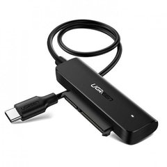 Перехідник UGREEN CM321 USB 3.0 Type-C --> SATA III (F), чорний
