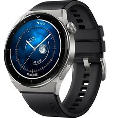 Смарт-часы Huawei Watch GT 3 Pro 46 mm Sport Light Titanium Case Black Fluoroelastomer Strap (ODN-B19)