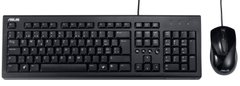 Комплект клавиатура + мышь Asus U2000 Black (90-XB1000KM000N0)