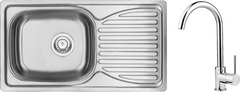 Кухонна мийка Deante Doppio зі змішувачем (ZENB0113)