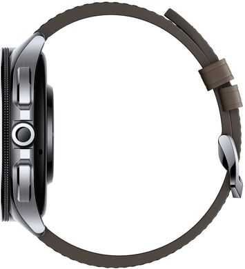 Смарт-годинник Xiaomi Watch 2 Pro Bluetooth Silver Case with Brown Leather Strap (BHR7216GL) (UA)