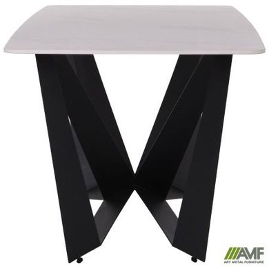 Стол обеденный AMF William black / ceramics Carrara bianco (547060)