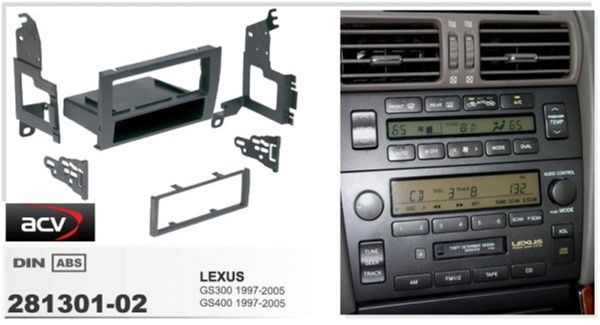 Переходная рамка ACV 281301-02 Toyota/Lexus GS300 (S16) 1998>-2001/GS