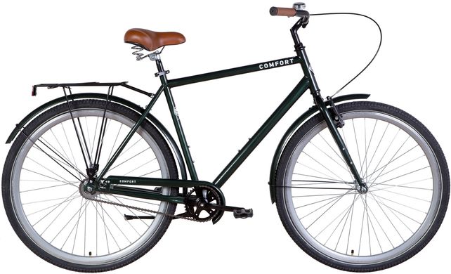 Велосипед 28" Dorozhnik Comfort male 2022 (темно-зеленый) (OPS-D-28-287)