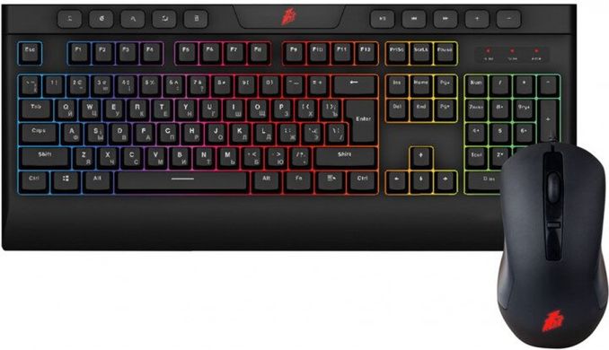 Комплект (клавіатура, мишка) 1stPlayer K8 Black