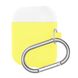 Чехол ArmorStandart Airpods Silicon case mix color with hook yellow/white (in box)