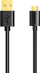 Кабель Tronsmart MUS03 Premium USB Cable 1m With Gold-Plated Connectors Black