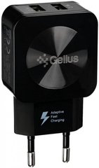Мережевий зарядний пристрій Gelius Ultra Prime GU-HC02 2USB 2.1A Black