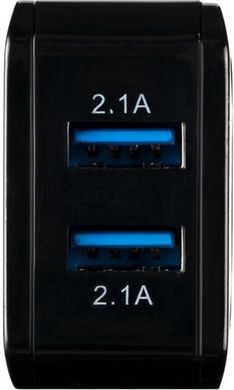 Мережевий зарядний пристрій Gelius Ultra Prime GU-HC02 2USB 2.1A Black