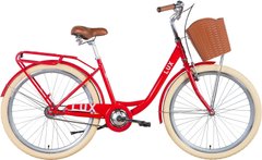 Велосипед 26" Dorozhnik Lux 2022 (червоний) (OPS-D-26-182)