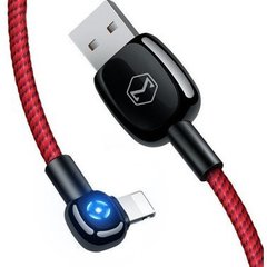 Кабель Mcdodo USB Cable to Lightning Woodpecker 90 Degree Auto Disconnect 1.8m Red (CA-5793)