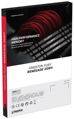 Оперативна пам'ять Kingston FURY Renegade Black DDR4-3600 128GB (4x32GB) CL18-22-22 1.35V XMP (KF436C18RB2K4/128)