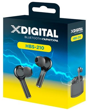 Навушники X-Digital HBS-210 Black (HBS-210K)