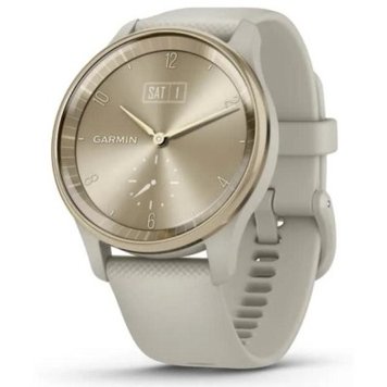 Смарт-годинник Garmin vivomove Trend Cream Gold Stainless Steel Bezel with French Gray Case and Silicone Band (010-02665-02)