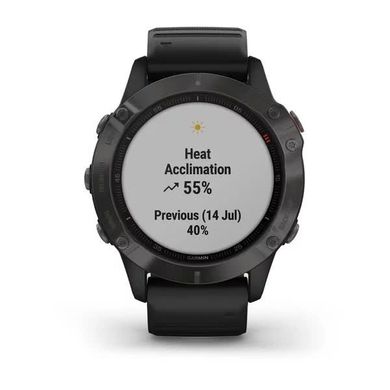 Смарт-часы Garmin Fenix ​​6 Pro Sapphire carbon Grey DLC with Black Band
