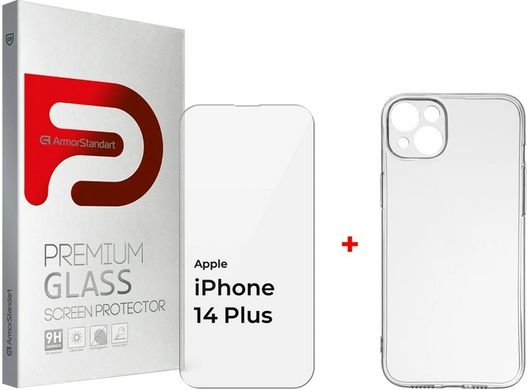 Комплект ArmorStandart для Apple iPhone 14 Plus (Защитное стекло Clear + Чехол Air Series) (ARM66924)