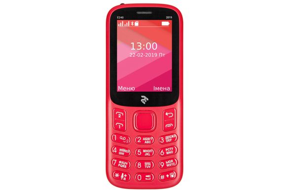 Мобільний телефон 2E E240 2019 DUALSIM Red