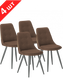 Комплект стільців GT K-8764 Fabric Brown (4 шт)
