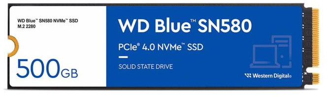 SSD накопичувач WD Blue SN580 500 GB (WDS500G3B0E)