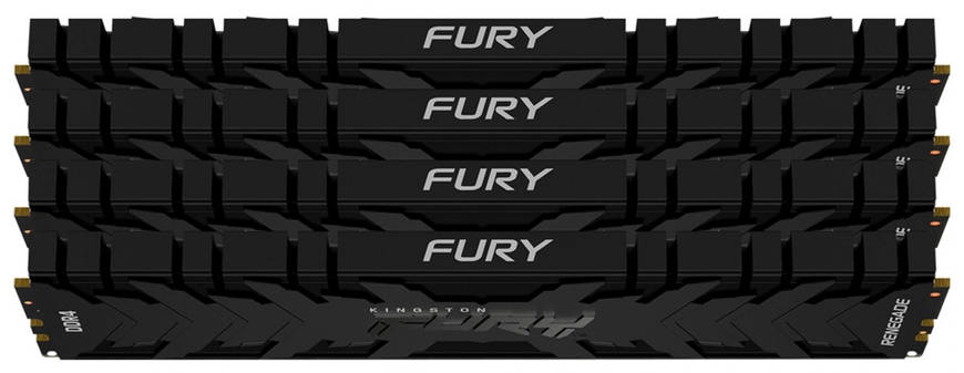 Оперативна пам'ять Kingston FURY Renegade Black DDR4-3600 128GB (4x32GB) CL18-22-22 1.35V XMP (KF436C18RB2K4/128)
