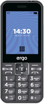 Мобильный телефон ERGO E281 Dual Sim Black