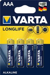 Батарейка Varta Longlife AAA BLI 4 Alkaline (04103101414)