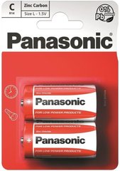 Батарейки Panasonic RED ZINK R14 BLI 2 ZINK-CARBON (R14REL/2BPR)