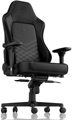 Комп'ютерне крісло для геймера Noblechairs Hero PU leather black/platinum white (NBL-HRO-PU-BPW)
