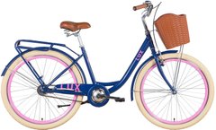 Велосипед 26" Dorozhnik Lux 2022 (синій з рожевим (м)) (OPS-D-26-179)