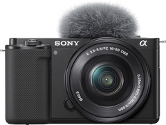 Фотоапарат Sony Alpha ZV-E10 16-50mm F3.5-5.6 OSS Black (ZVE10LB.CEC)