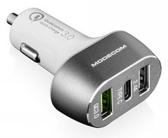 Автомобільний зарядний пристрій Modecom CU3-05 3 USB QC3.0 (ZT-MC-CU3-05)