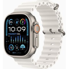 Apple Watch Ultra 2 GPS + Cellular, 49mm Titanium Case with White Ocean Band (MREJ3UL/A)