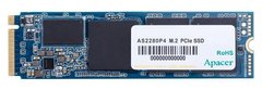 SSD-накопитель Apacer AS2280P4 512GB NVMe M.2 2280 PCIe 3.0 x4 3D NAND TLC (AP512GAS2280P4-1)