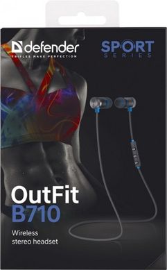 Навушники Defender OutFit B710 Bluetooth Black/Blue