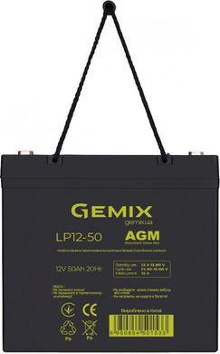 Акумулятор для ДБЖ Gemix 112V 50Ah AGM (LP12-50)