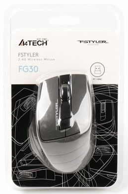 Миша A4Tech FG30 Black/Grey USB
