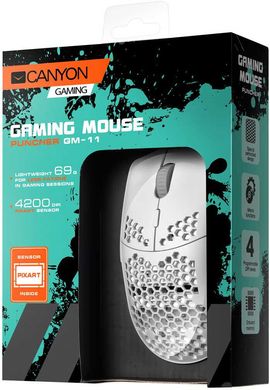 Миша Canyon Puncher GM-11 Gaming White (CND-SGM11W)